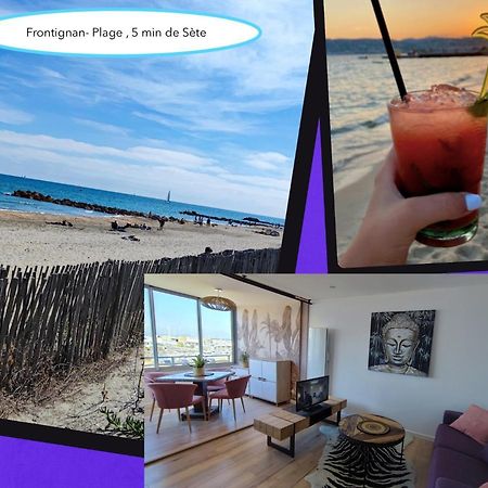 La Perle Bleue, 100 M De La Plage, Parking, Wifi Frontignan Bagian luar foto