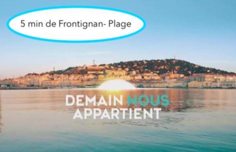 La Perle Bleue, 100 M De La Plage, Parking, Wifi Frontignan Bagian luar foto